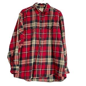 RedHead Size XL Button Down Collared Shirt Plaid